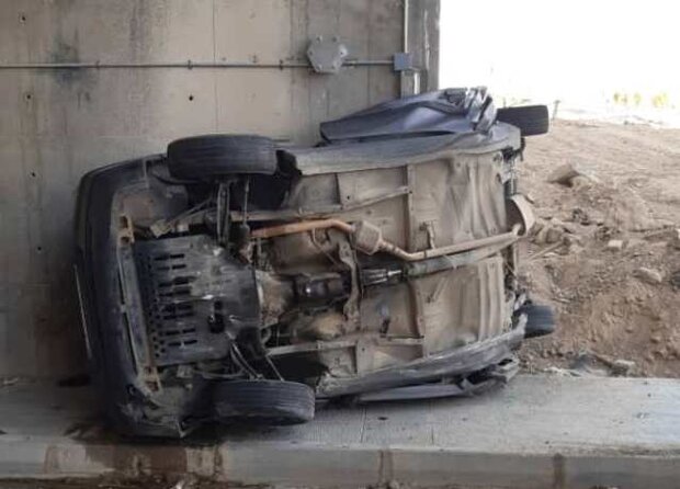 واژگونی خودروی سواری در جاده هریس دو کشته برجای گذاشت