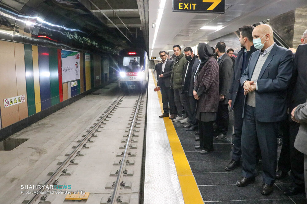 فقط یک ایستگاه تا پایان خط ۱ مترو تبریز