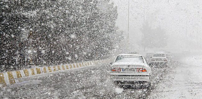 بارش باران و برف و وزش باد شدید در استان/ تشدید فعالیت سامانه بارشی از فردا