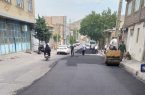 آسفالت ریزی ۱۲۴۳ تنی شهرداری منطقه ۷ تبریز طی یک هفته گذشته