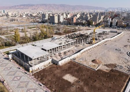 اتمام عملیات قالب بندی یال میانی عمارت کلاه فرنگی  پارک باغشمال