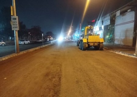 تداوم ساماندهی مسیر خیابان میدان بزرگ میوه و تره‌بار تبریز