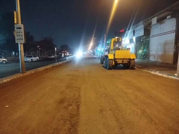 تداوم ساماندهی مسیر خیابان میدان بزرگ میوه و ترهبار تبریز