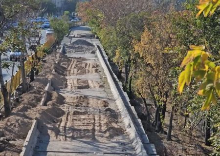 شروع عملیات کف سازی فاز دوم جاده سلامت آزادی تا چهارراه لاله