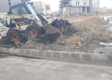 تسطیح و پاک‌سازی قطعات خالی در کوی نصر