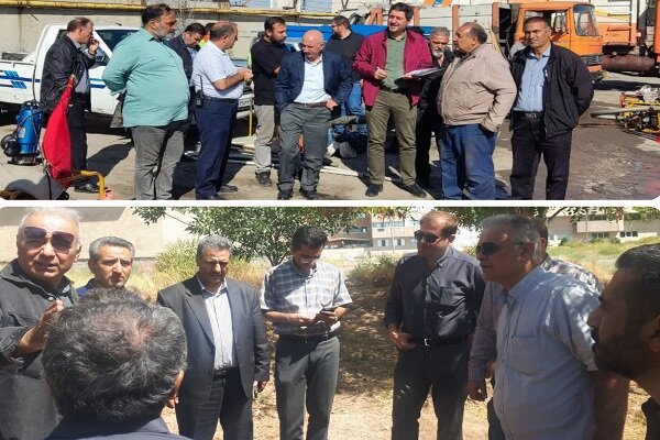 بررسی میدانی آمادگی مناطق دهگانه تبریز برای فصل بارش