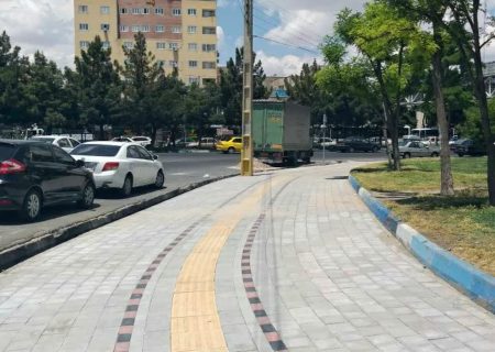 اجرای ۱۱ هزار مترمربع سنگفرش و مناسب‌سازی معابر در منطقه ۴ تبریز